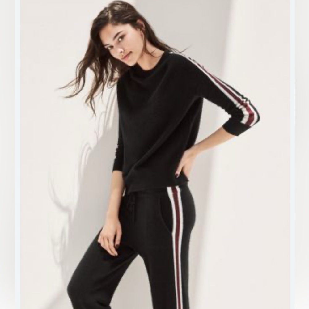 C By Bloomingdale’s Varsity Striped Cashmere Sweater